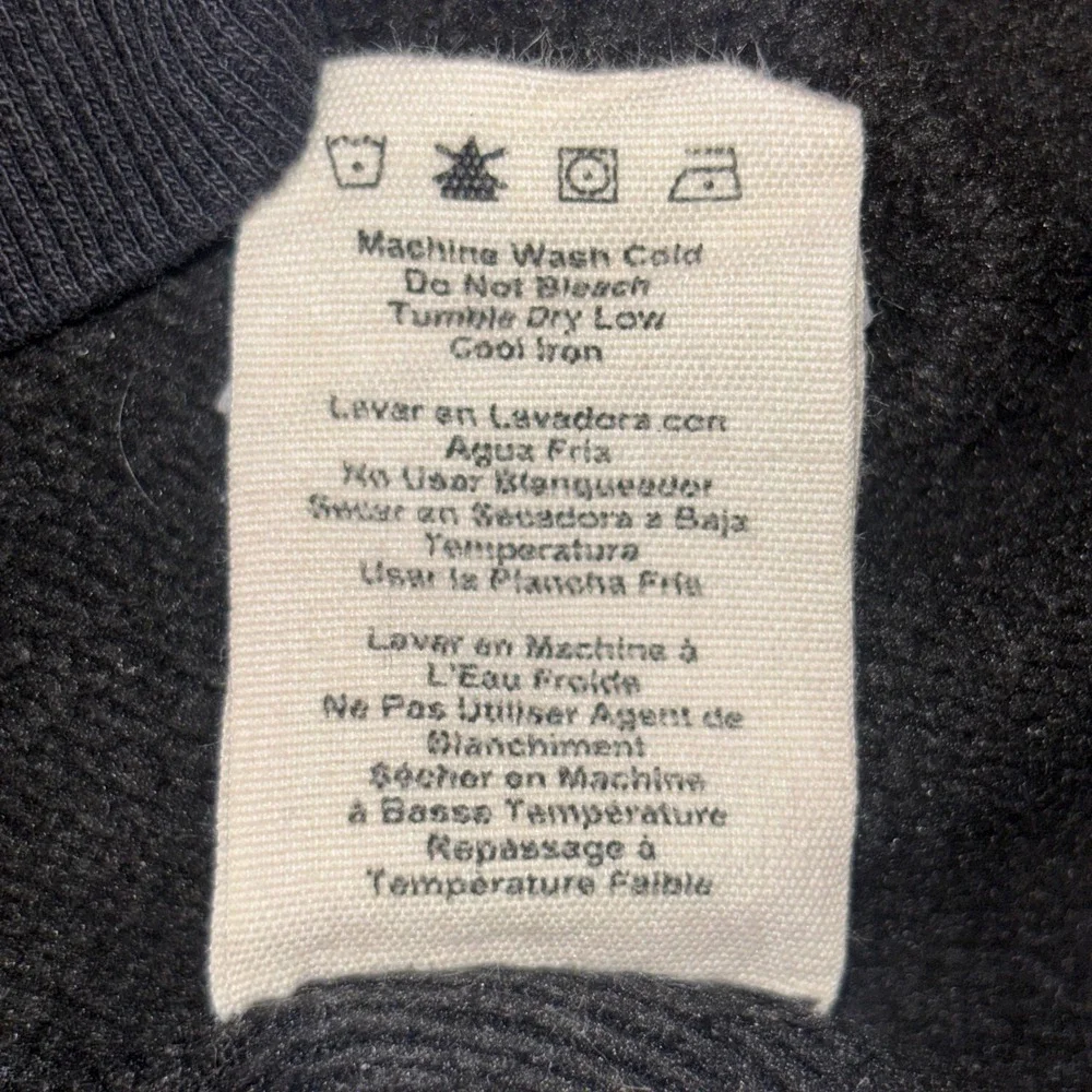 UGG Gordon Quarter-Zip Pullover Sweatshirt Mens XL Black Fleece Lined Casual.